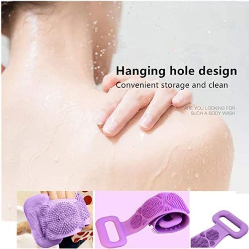 Silicone Body Sponge Shower Scrubber Back Brush