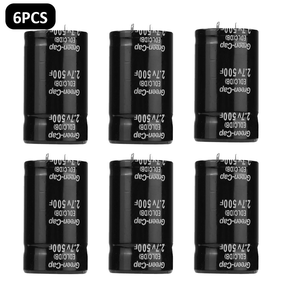 (6PCS)1-10PCS 2.7v 500f Electrolytic Capacitor Farad