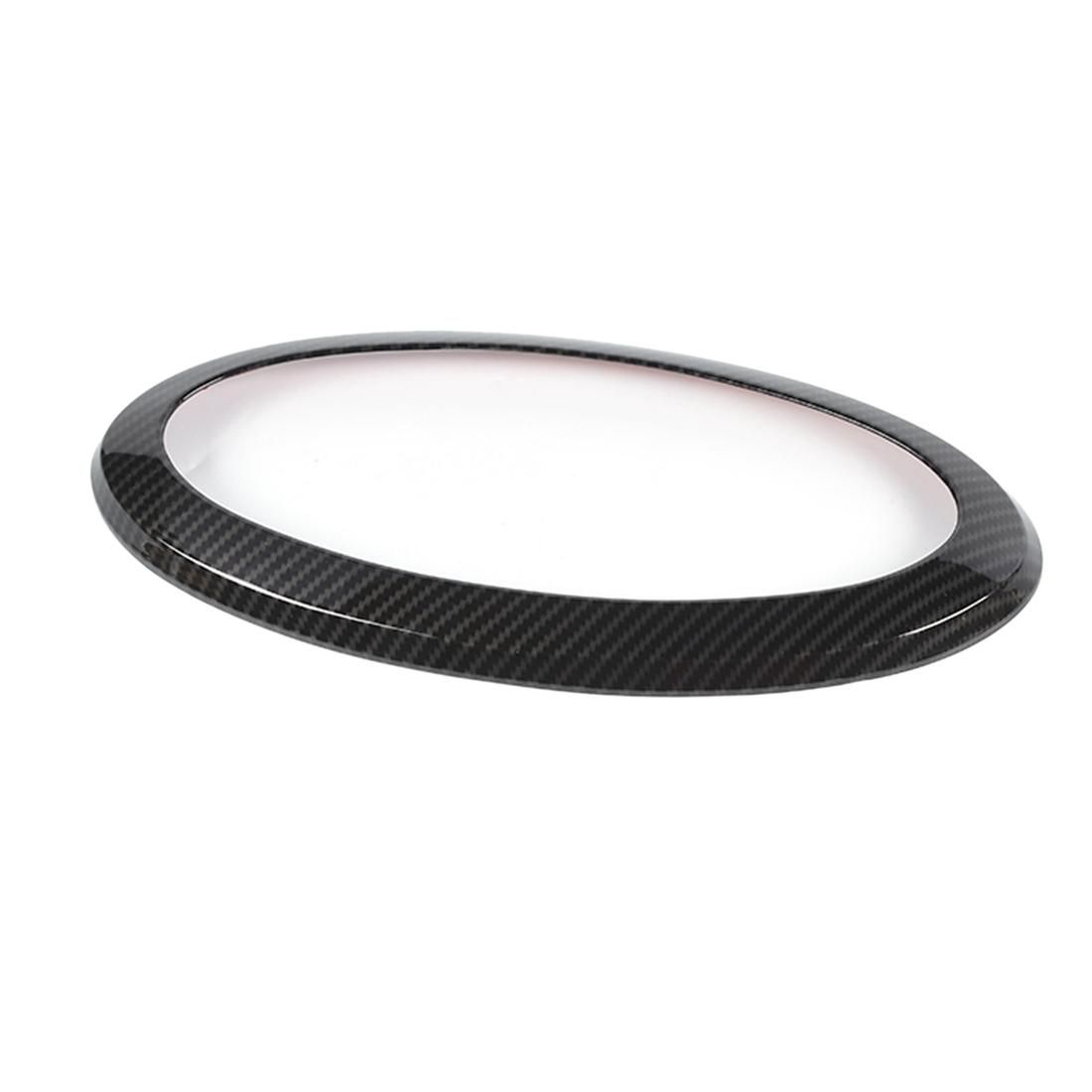 Front Grille Center Logo Ring Cover for 21-22 ,Carbon Fiber