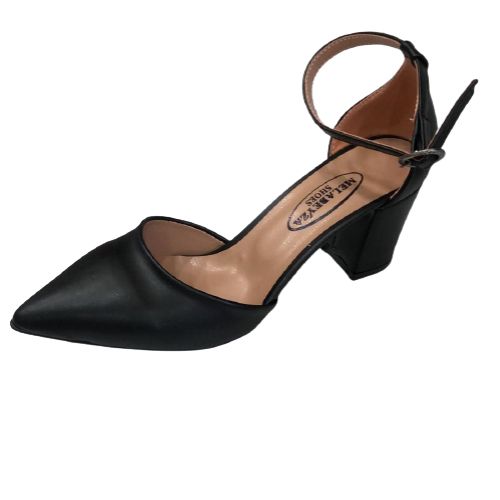 Ladies Pointed Toe Pumps Shoe- Black