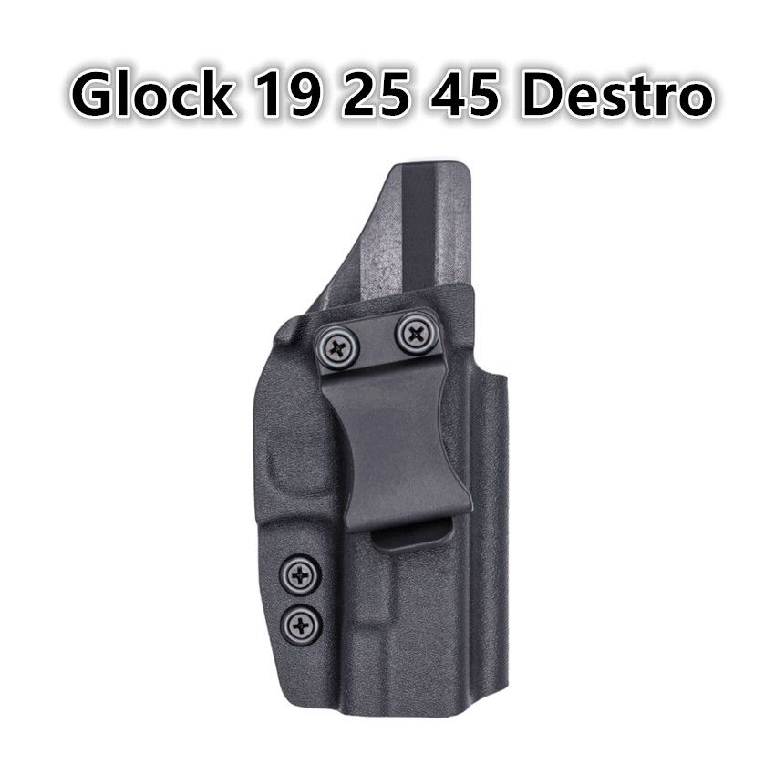 Kydex Internal Holster For Glock 17 19 23 25 45 Mos 9mm