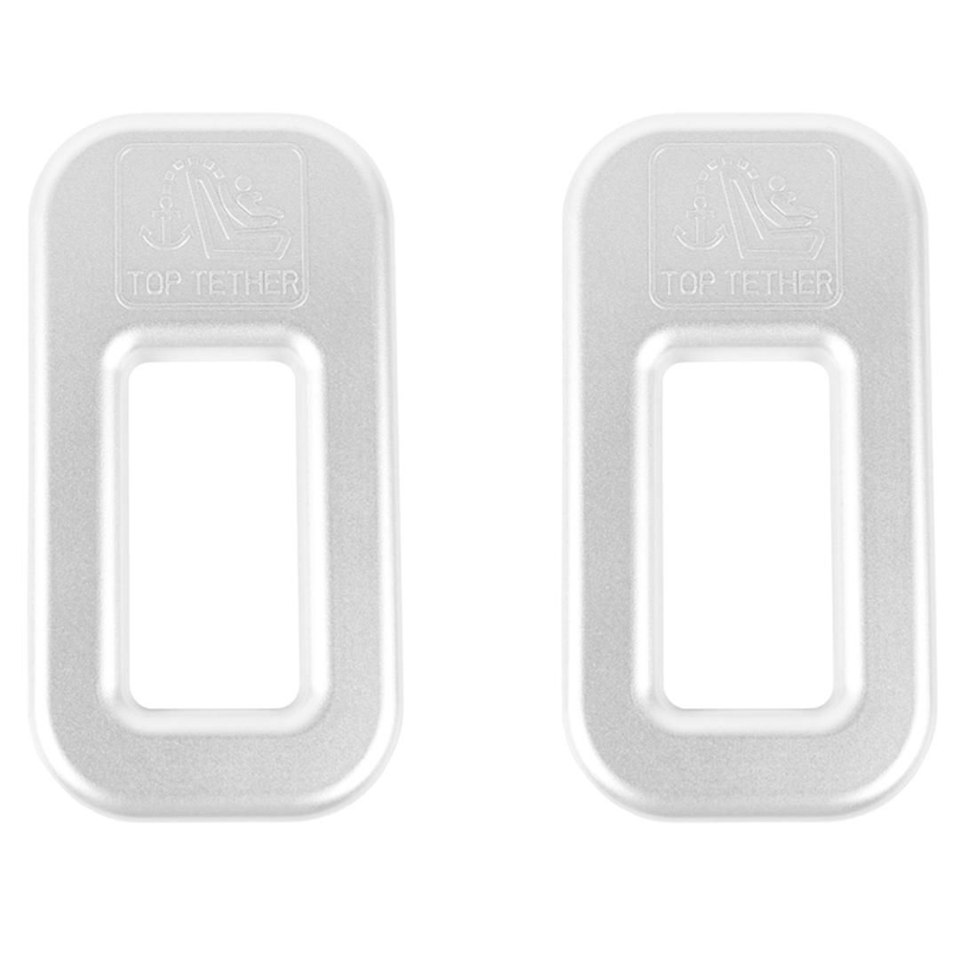 Car Safety Seat Fixing Buckle Trim Cover Stickers Accessories for Suzuki Jimny 2019 2020 2021 2022 ,ABS Silver