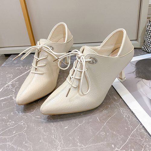 Ladies Classic Fashion Pointed High Heels-White