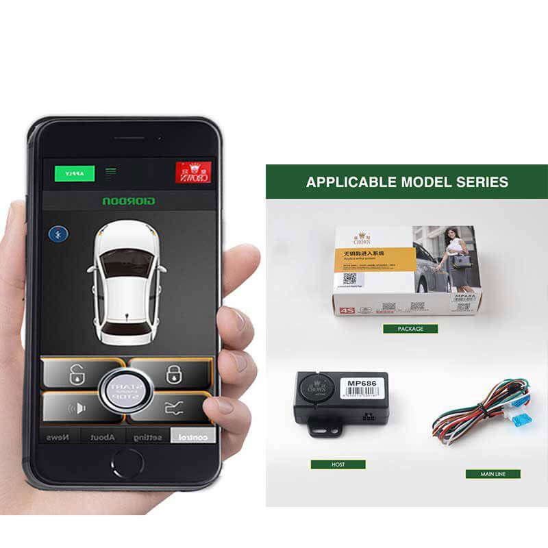 Universal 12v Car Alarm Systems Auto Remote Central Kit