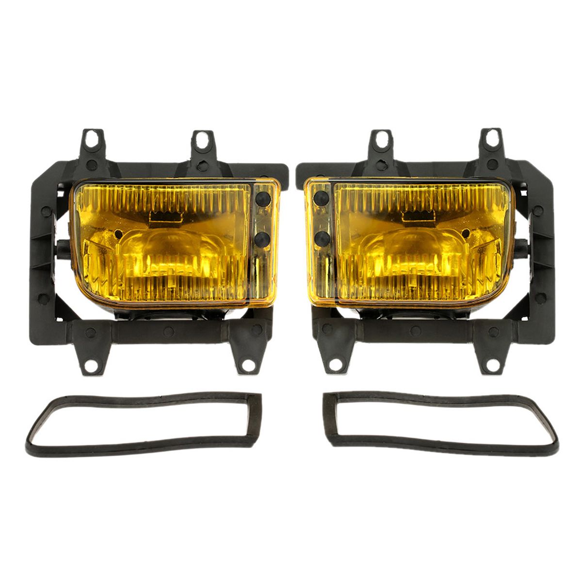 Pair Of Left   Right Front Fog Light Transparent Plastic