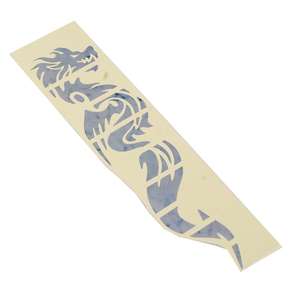 Guitar Bass Chinese Dragon Fretboard Inlay Sticker Fret Silver Decal