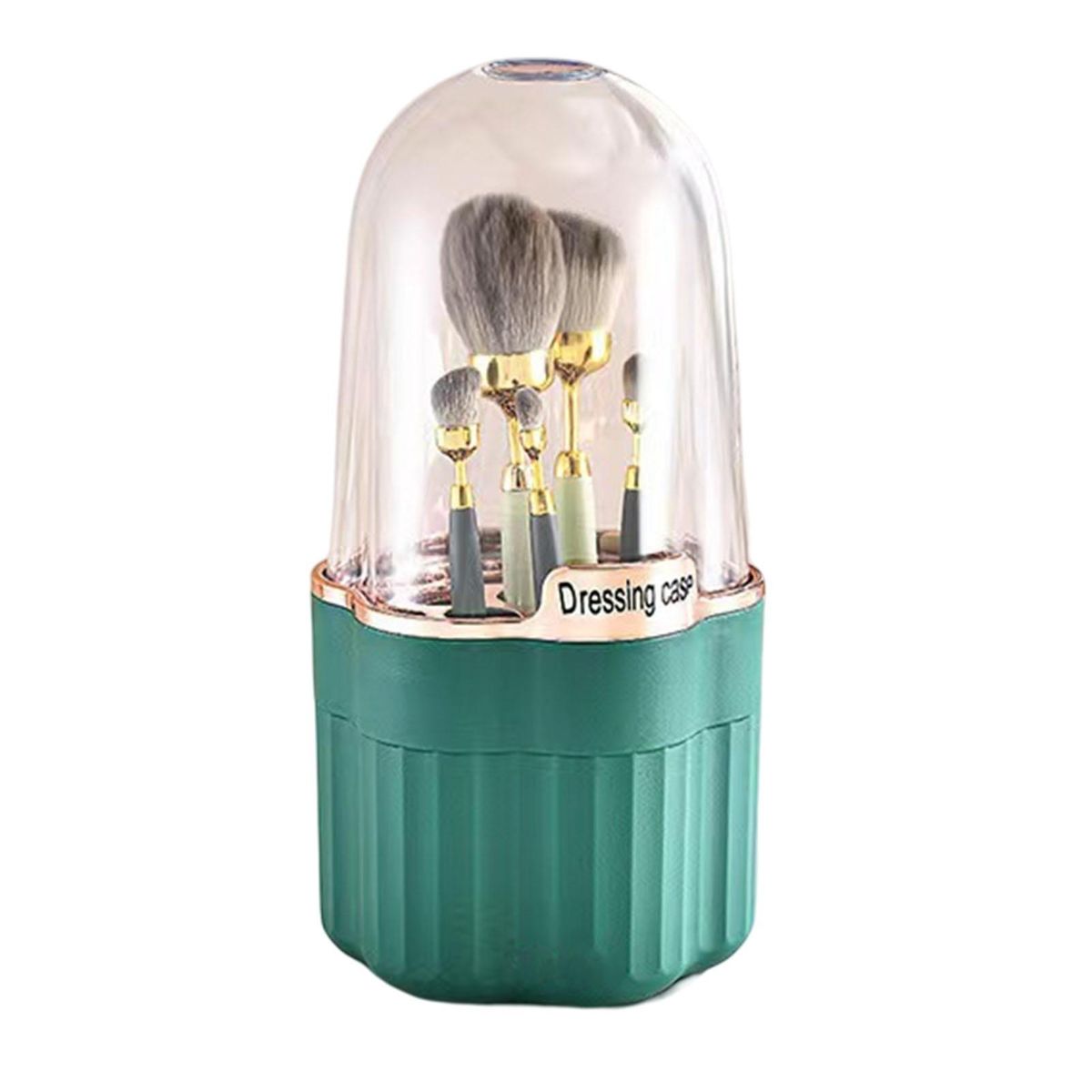 Eye Shadow Rack Rotation Cosmetic Brush Case Blue