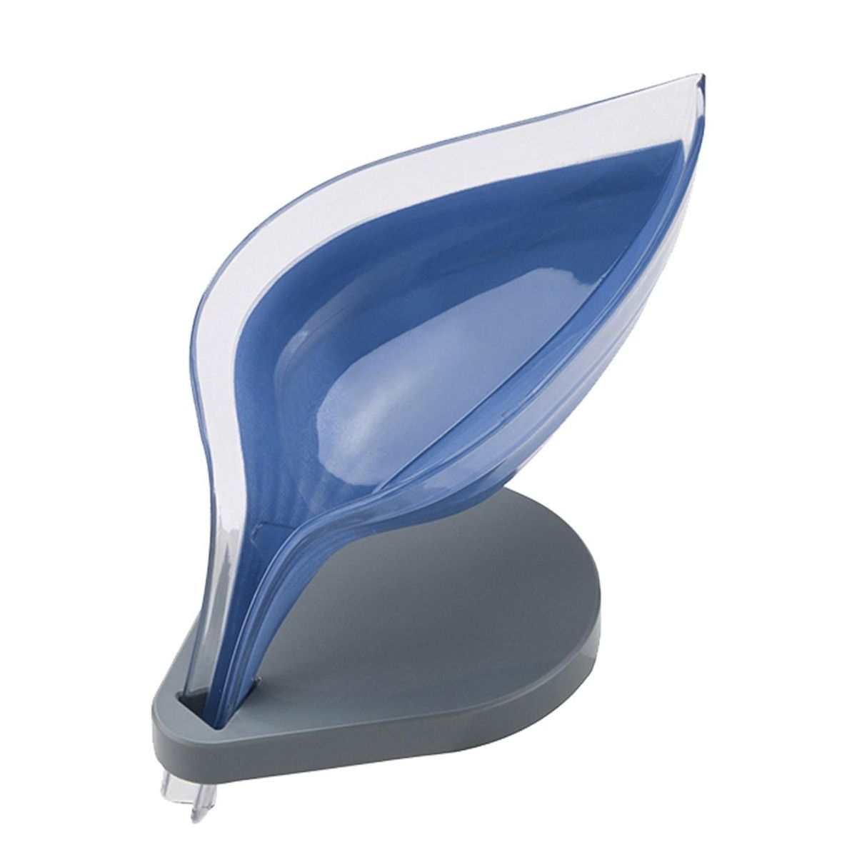 Soap Dish with Suction Cup Base Shower Soap Holder Bathroom Tub Draining Water Soap Box Soap Case Kitchen Sink Counter Soap Case