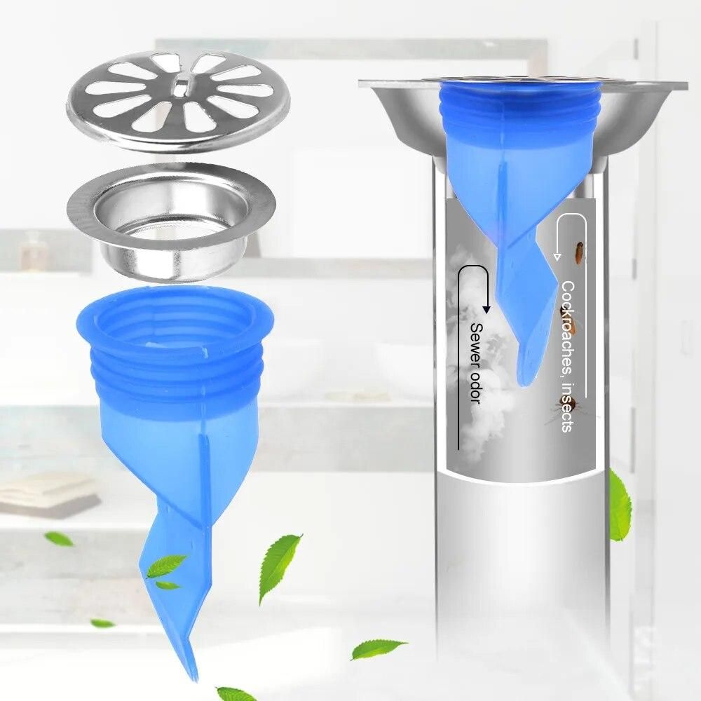 Bathroom Odor-proof Leak Core Kitchen Bathroom Sewer Seal Leak Down the Water Pipe Draininner Core Anti-clogging Sink Strainer