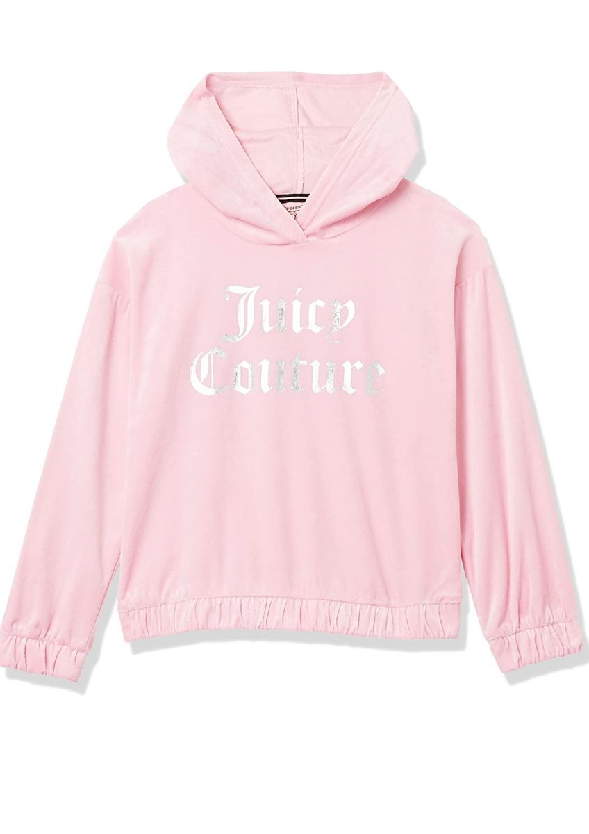 Girl's Plush Velour Hoodie