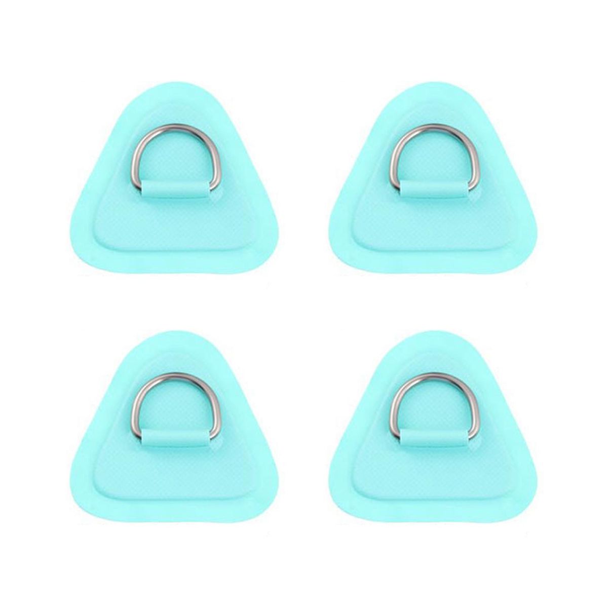 4Pcs Boat Patch Buckle D-shaped SUP Paddle Board Elastic Rope Fixing Buckle Light Green