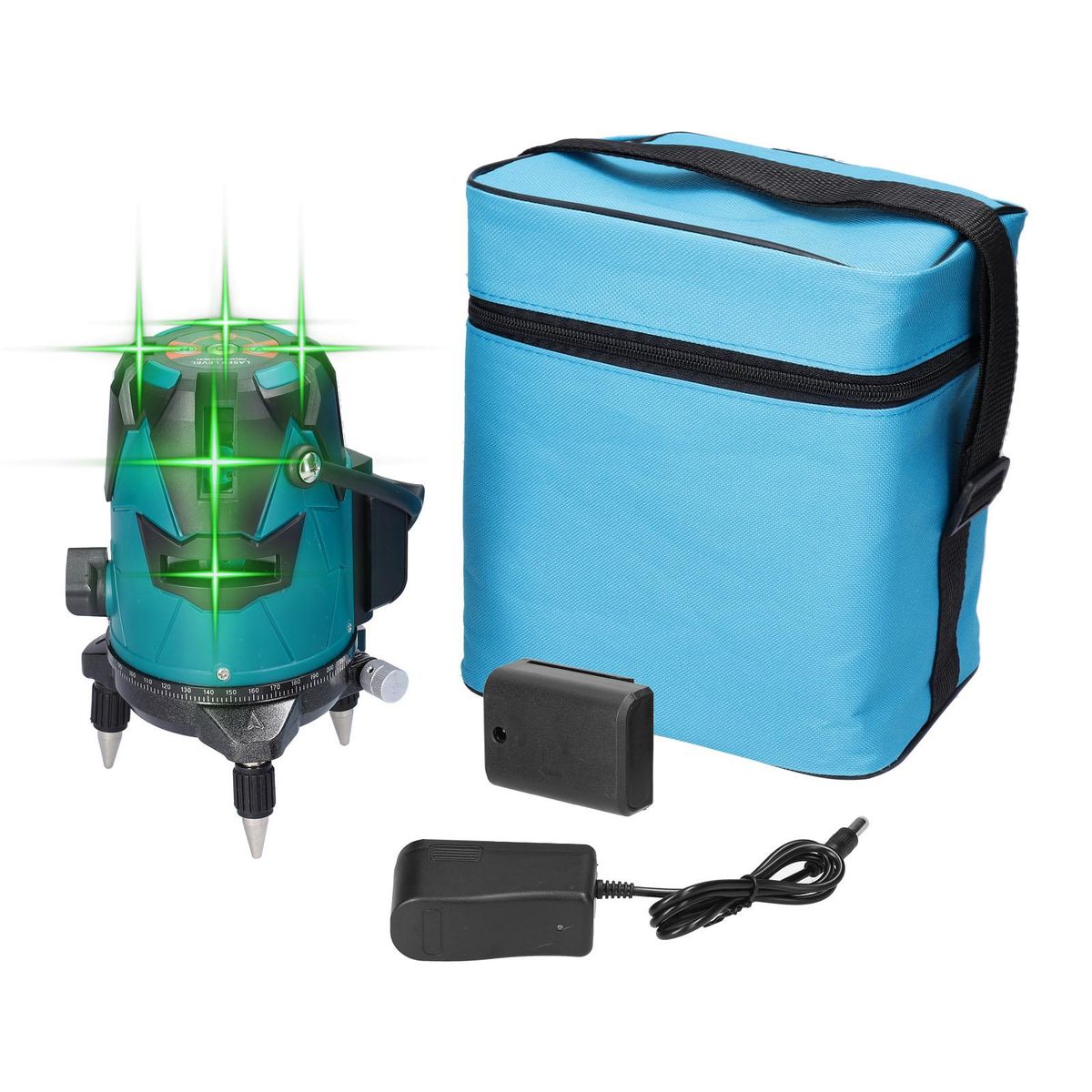Multifunction 5 Green Lines Laser Level Measurement Tool with Vertical Horitical Straight Line for Home Improvement Construction