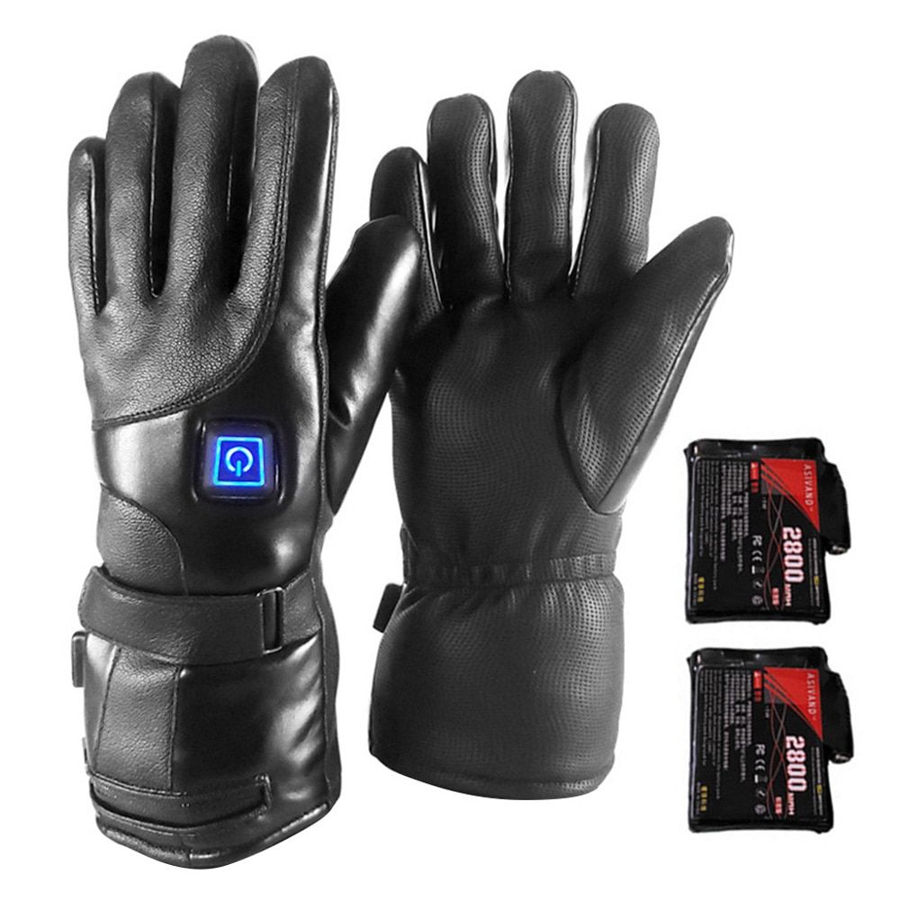 (2800mA)4000mA Motorcycle Gloves Waterproof Guantes Moto