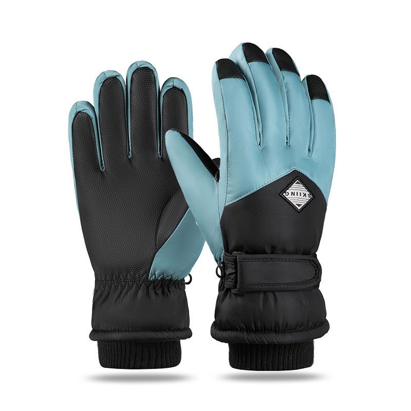 (#4)men's Ski Gloves Snowboard Gloves Snowmobile Motorcycle Riding Winter Gloves Windproof GRE