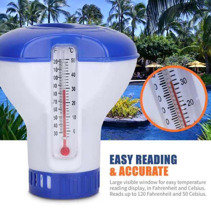 Pool Chemical Dispenser With Floating Chlorine Tablets