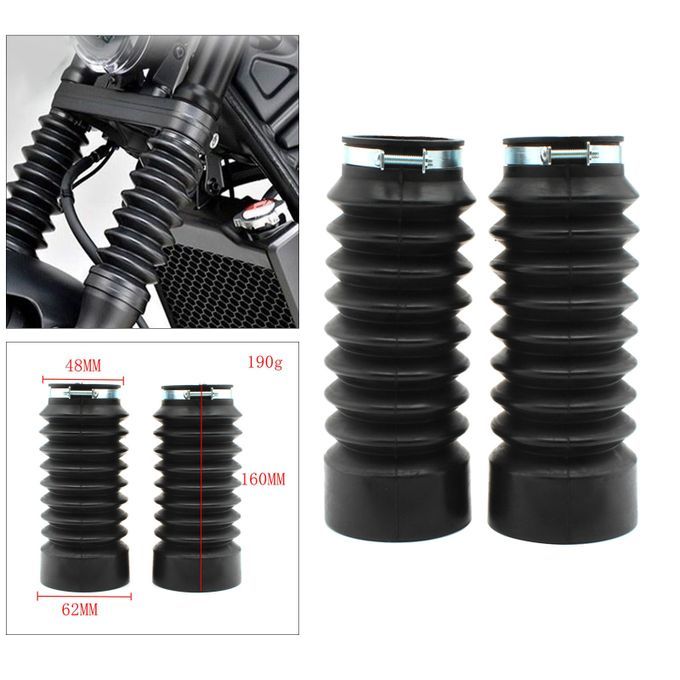 2x Motorcycle Front Fork Cover Boots For Honda Rebel CMX500 CMX300 17