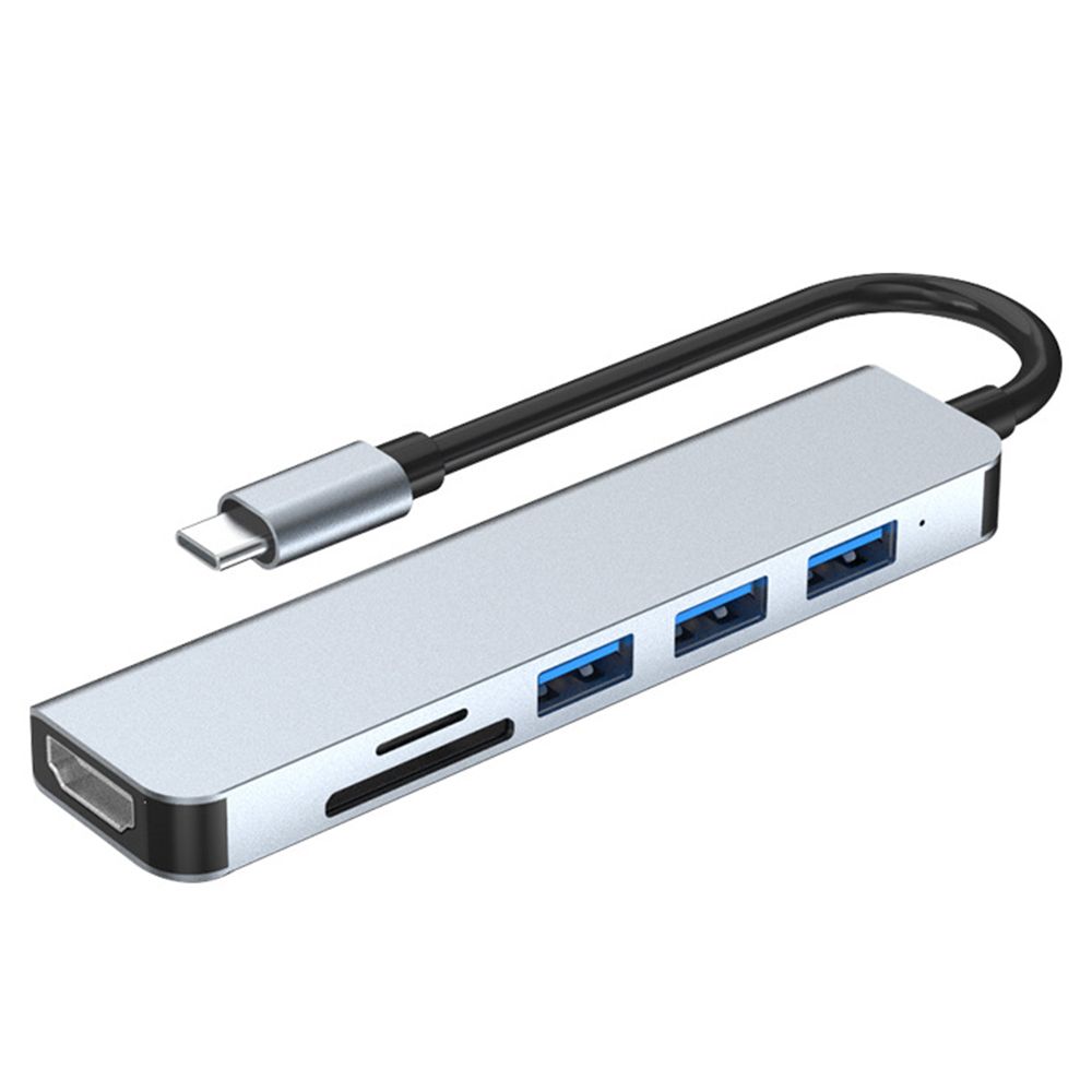 6-in-1 Type-C Hub Multifunctional Type-C Converter Aluminum