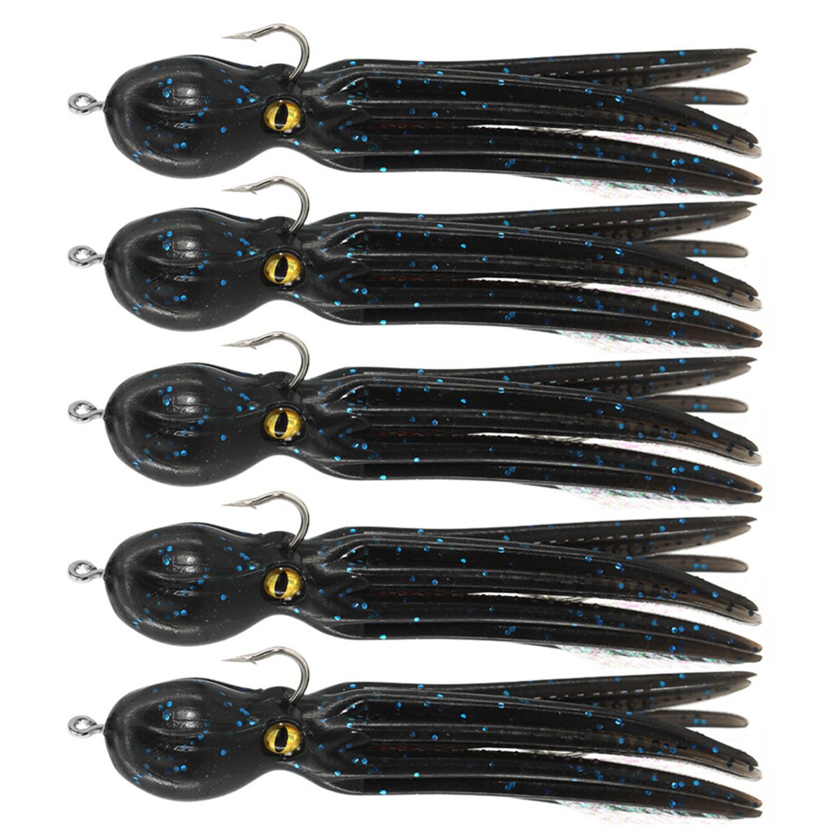 4Pcs 22g/11cm High Efficiency Octopus Hook Vivid Action-E