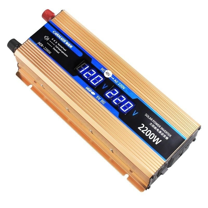 10000W Car Inverter DC 12V To AC 220V Multi-function Home Outdoor Travel Modified Sine Wave Voltage Converter Adapter-24V To 220V