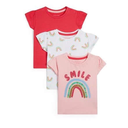 Girls' T-shirts- Pack Of 3
