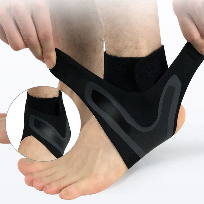 1pc Ankle Brace Breathable Polyester Fiber For Sprains Gym