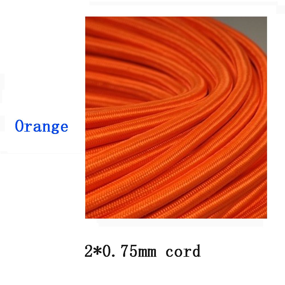 Lamps Mm Retro Cord Wire Electrical Edison Retro 2*0.75 Cable Light Vintage Style Electrical Pendant Lamp Decorative Wire Line