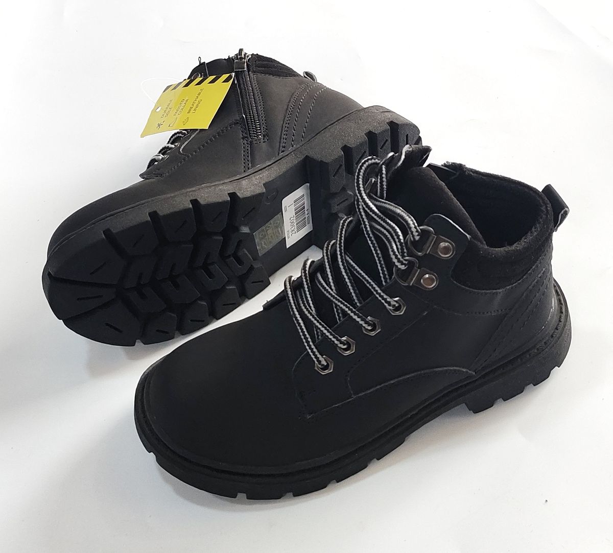 Boy's Girl's Hi-top Boot - Black