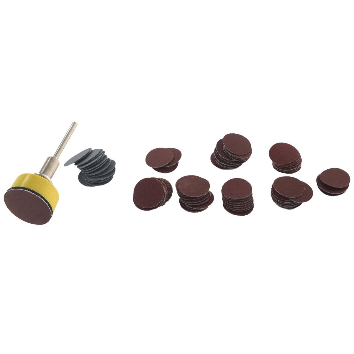 1 Inch 100 Pcs Sanding Discs Pad Kit Hook Loop Backer