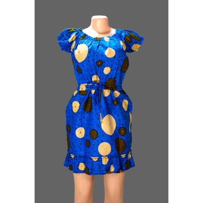 Off - Shoulder Ankara Dress