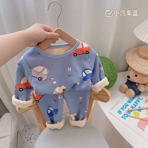 Children's Plush Thermal Underwear Set