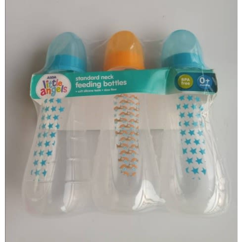 Little Angels Baby Newborn Standard Neck Milk Feeding Bottles 0+ Months