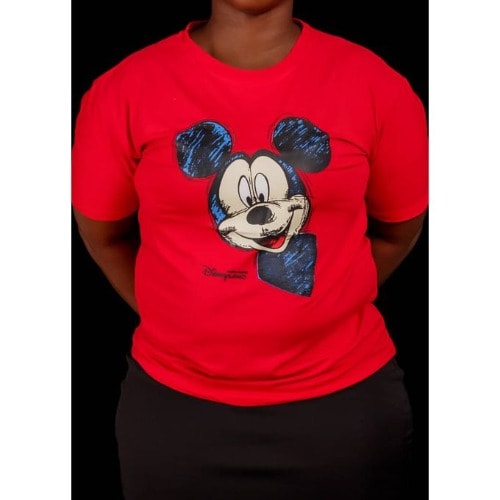 Ladies Round Neck Polo- Red