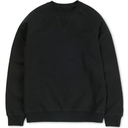 Men Plain Sweatshirt - Black