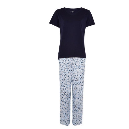 Women's Cotton Pyjamas- Navy