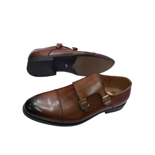 Real Leather Monk Straps