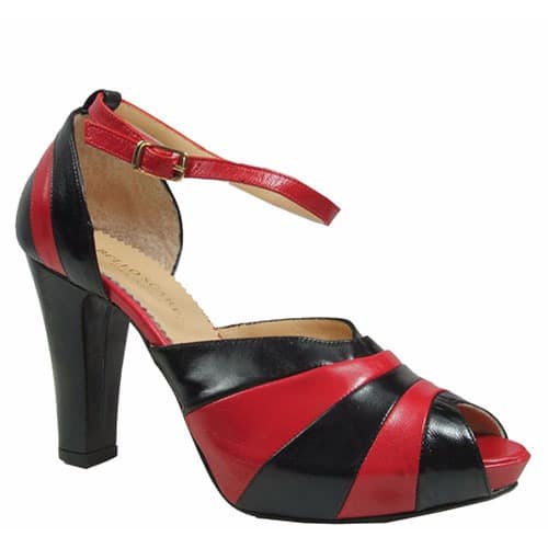 Black and Red Sandals