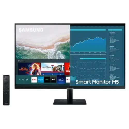 Smart Monitor & Streaming Tv, Bluetooth, Built-in Speakers, Remote Included (ls27am500nlxza) -27