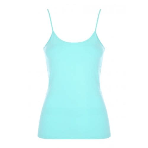Peacocks Women's Sea Green Stretch Cami Top