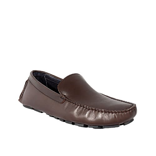 Plain Threaded Loafers Shoe - Brown - Msh-3036