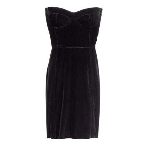 Women’s Mini Velvet Bodycon Dress - Navy
