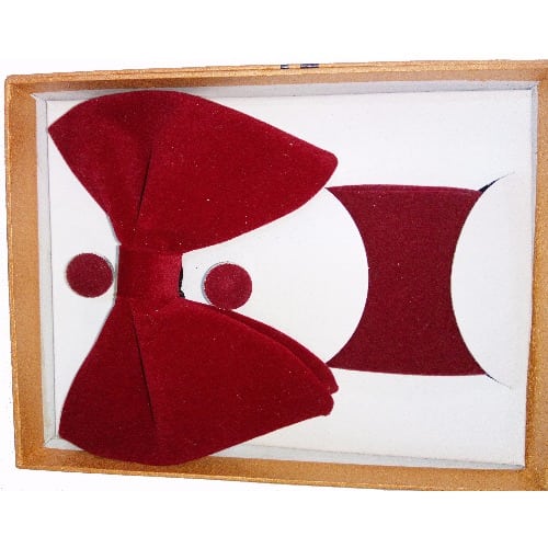 Wine Coloured Bow Tie