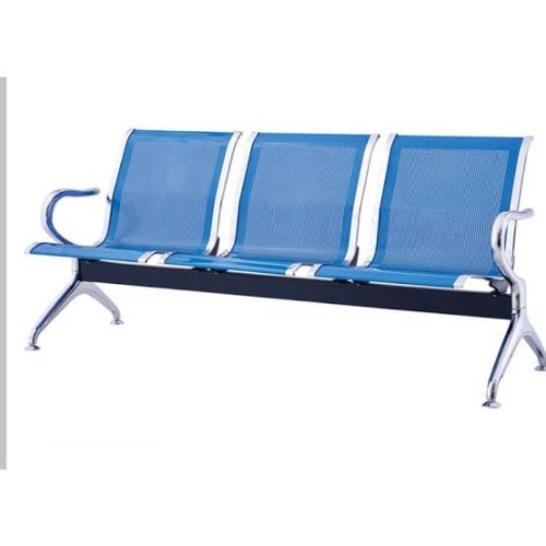 Reception 3 Sitter Chair - Blue