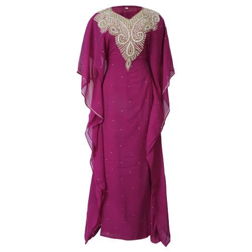 2 In 1 Ladies Caftan - Magenta
