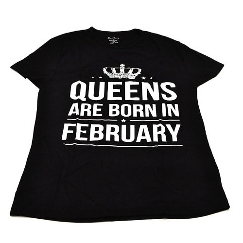 Ladies Birth Queen Are In February  T-shirt