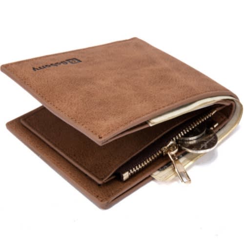New Retro Leather Men's Wallets -Brown