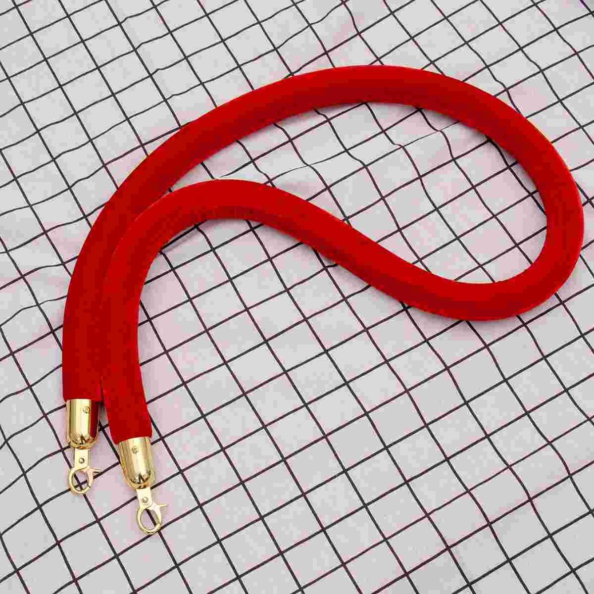 Rope Barrier Queue Steel Stainless Control Crowdroundpost Welcome Column Isolation Fence Queuing Stanchion Lint-150cm