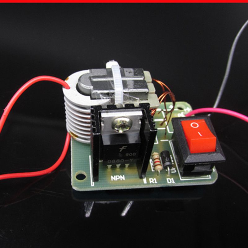 15KV High Voltage Inverter Frequency DC  Generator Spark Arc Ignition Coil Module 18650 DIY Kit U Core Transformer Suite 3.7V