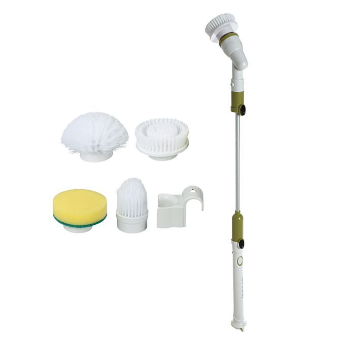 Electric Scrubber, Rechargeable With 4 Brush Heads, Shower Cleaner