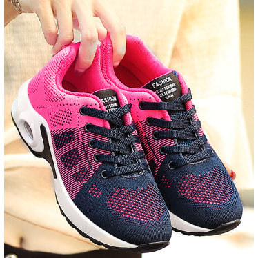 Unisex Sports Sneakers - Black Pink