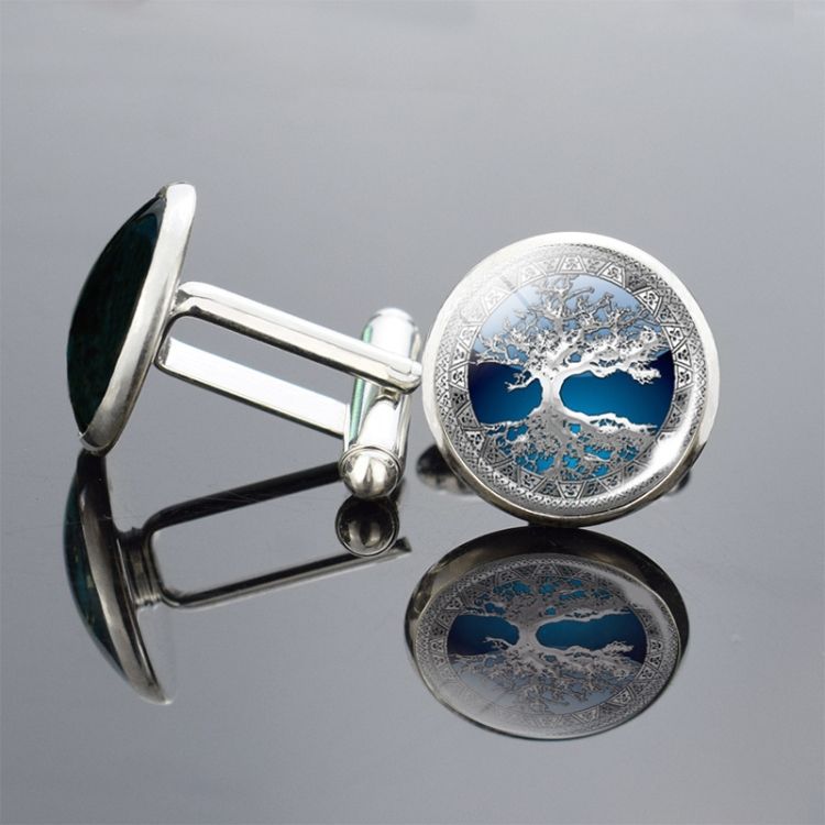 5 Pairs Tree Of Life Cufflinks